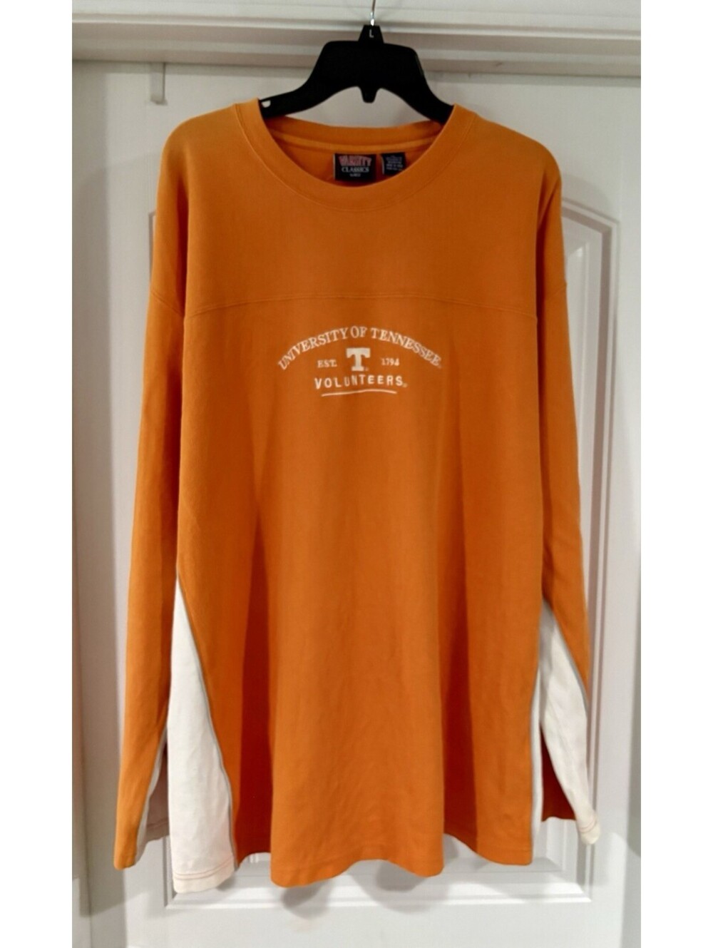 Tennessee Vols Shirt Men’s Varsity Classics By NCC Size X-Large Ribbed Thermal